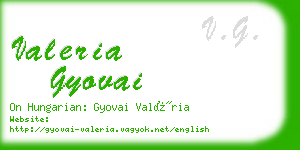valeria gyovai business card